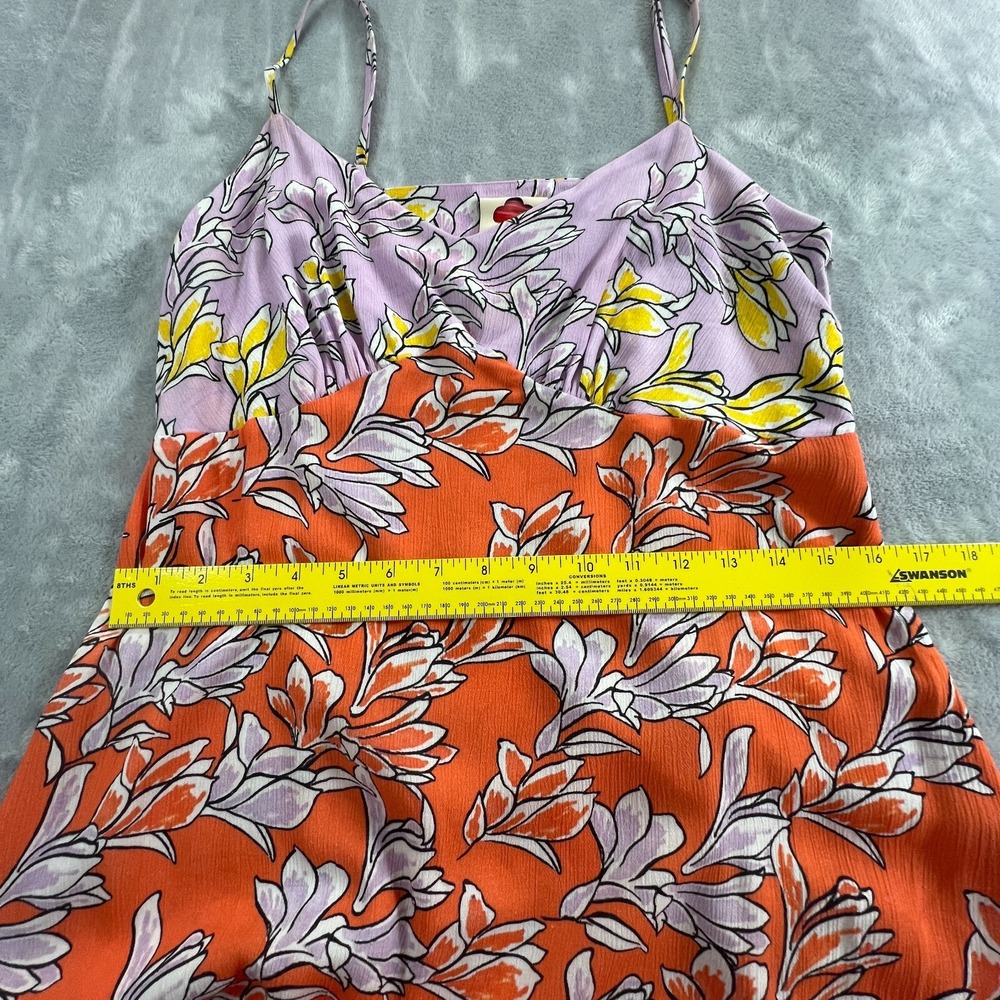 FARM Rio Orange and Lavender Floral Maxi Dress - Picture 7 of 11